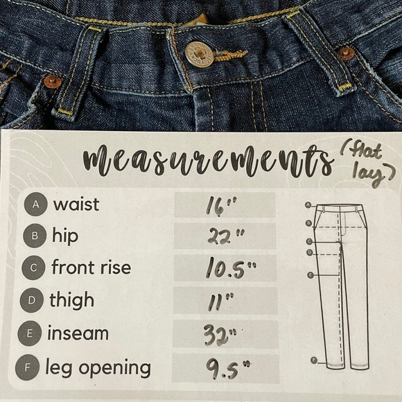 Lucky Brand Dungarees Men Size 32 Classic Fit Dark Wash Straight Leg Jeans - Picture 12 of 12